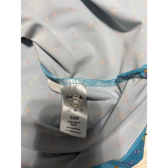 Bad Birdie Patterned Golf Shirt Men's XXL Blue Fun Funky Polo Performance NWOT - Picture 5 of 7